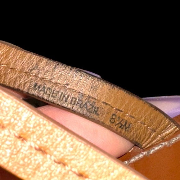 Tory Burch Gabriel Flat Thong Sandals in Royal Tan 8.5 - Picture 9 of 10